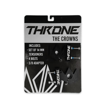 Throne Crown Chain Tensioners - Pair Black