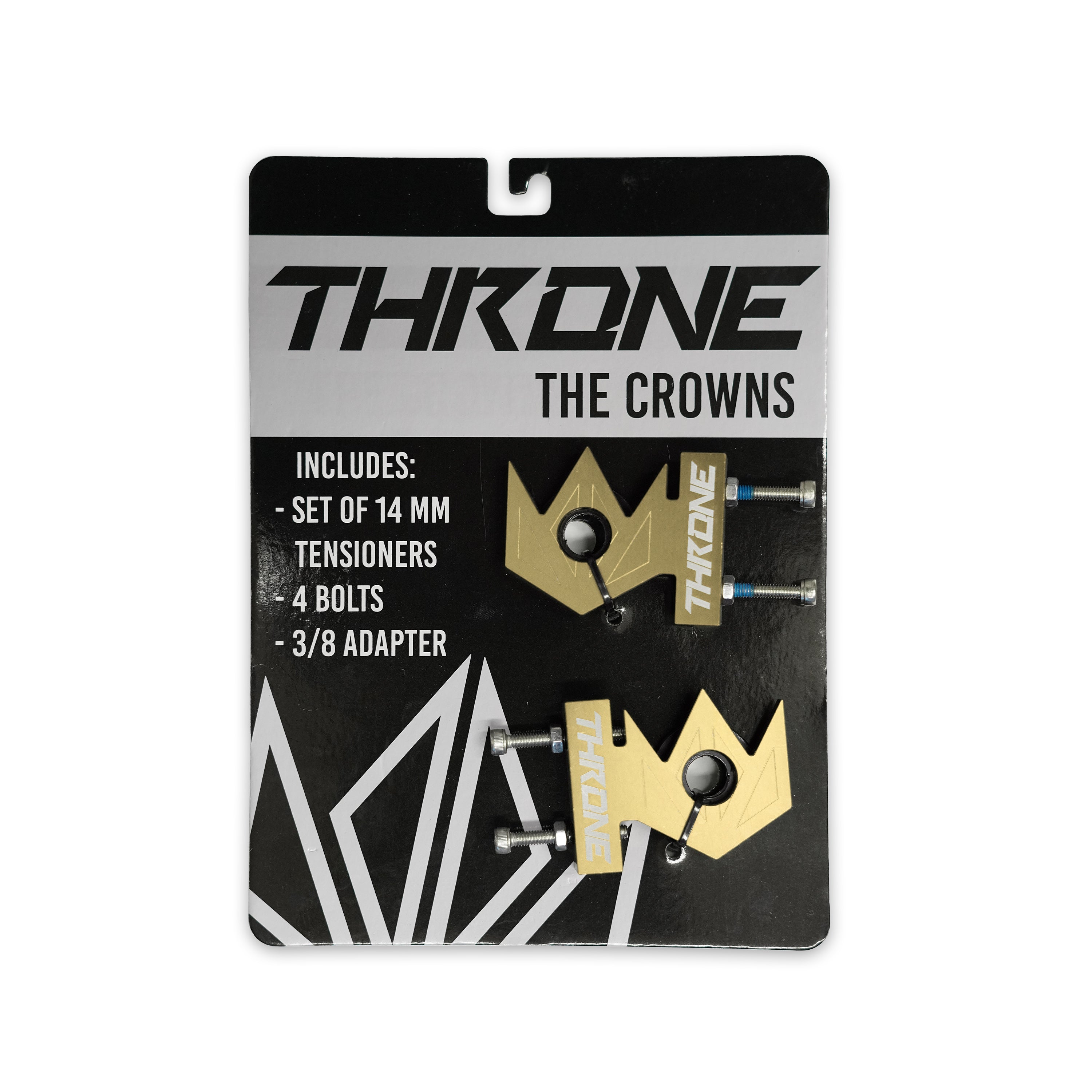 Throne Crown Chain Tensioners - Pair Gold
