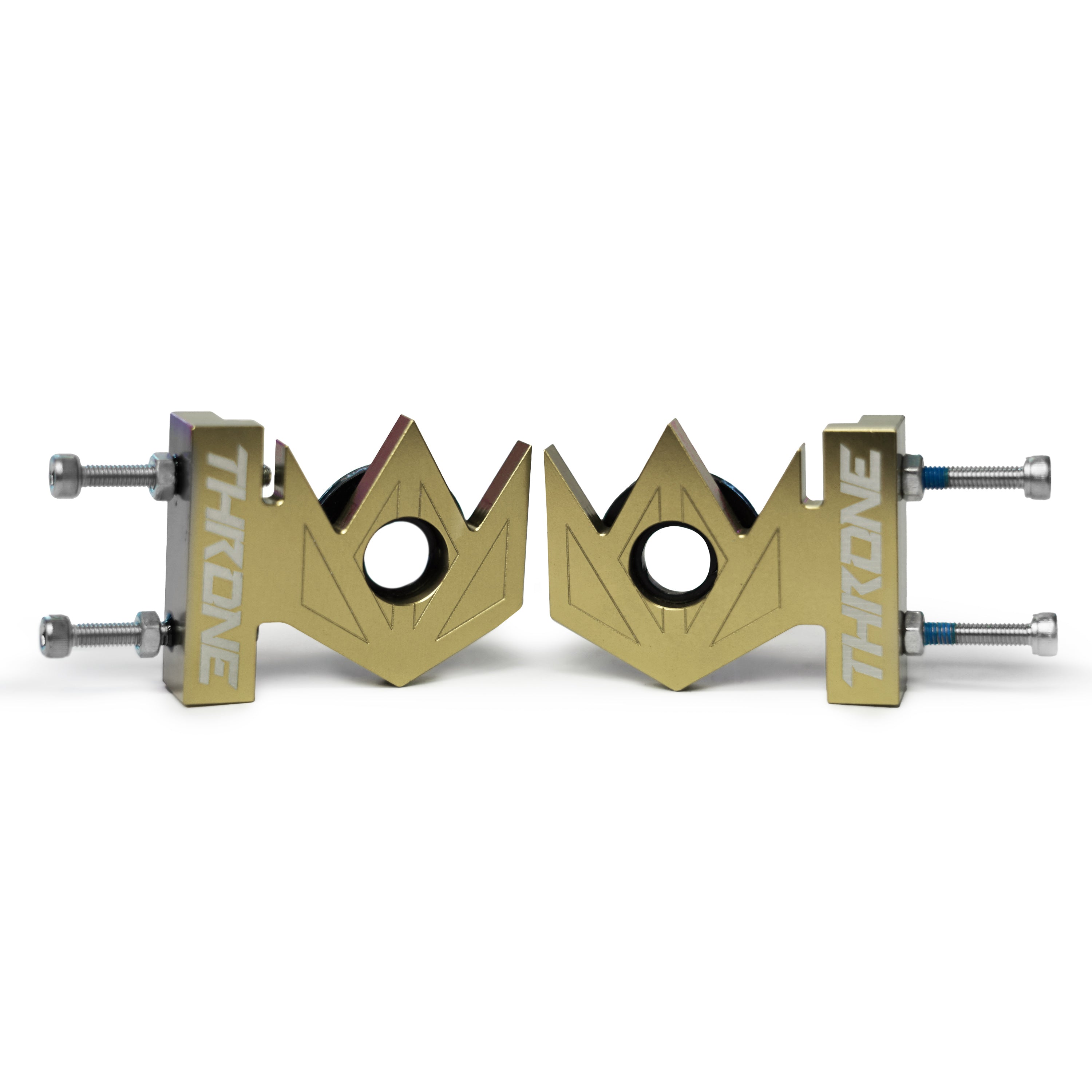 Throne Crown Chain Tensioners - Pair Gold