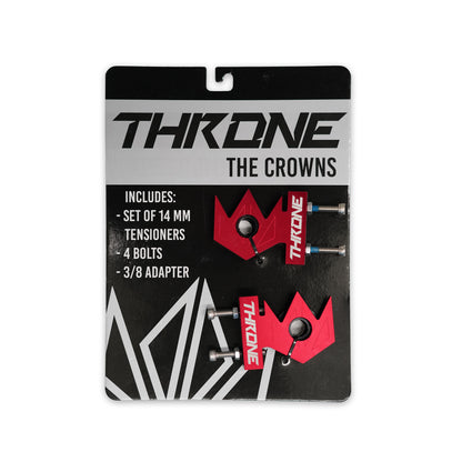 Throne Crown Chain Tensioners - Pair Red