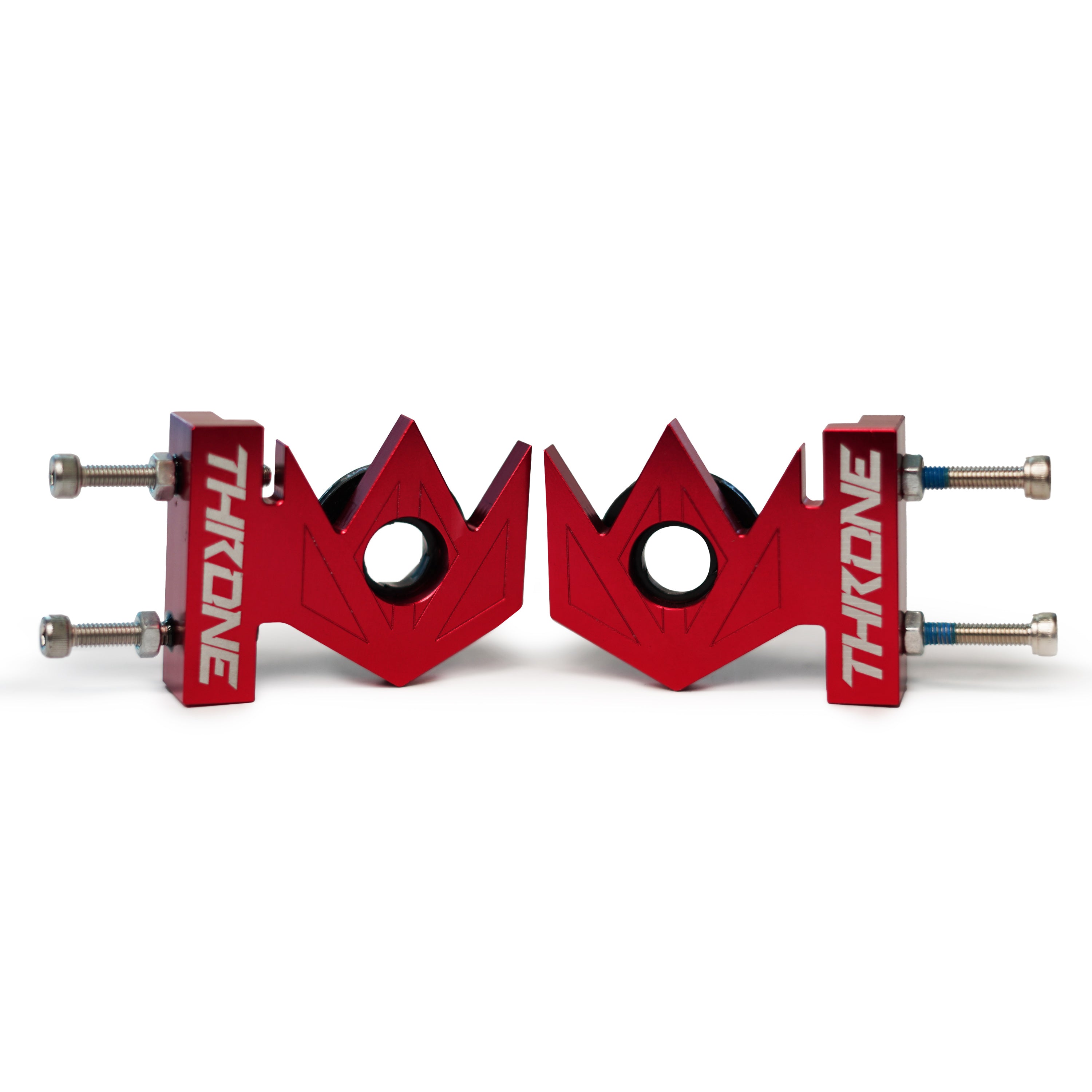 Throne Crown Chain Tensioners - Pair Red