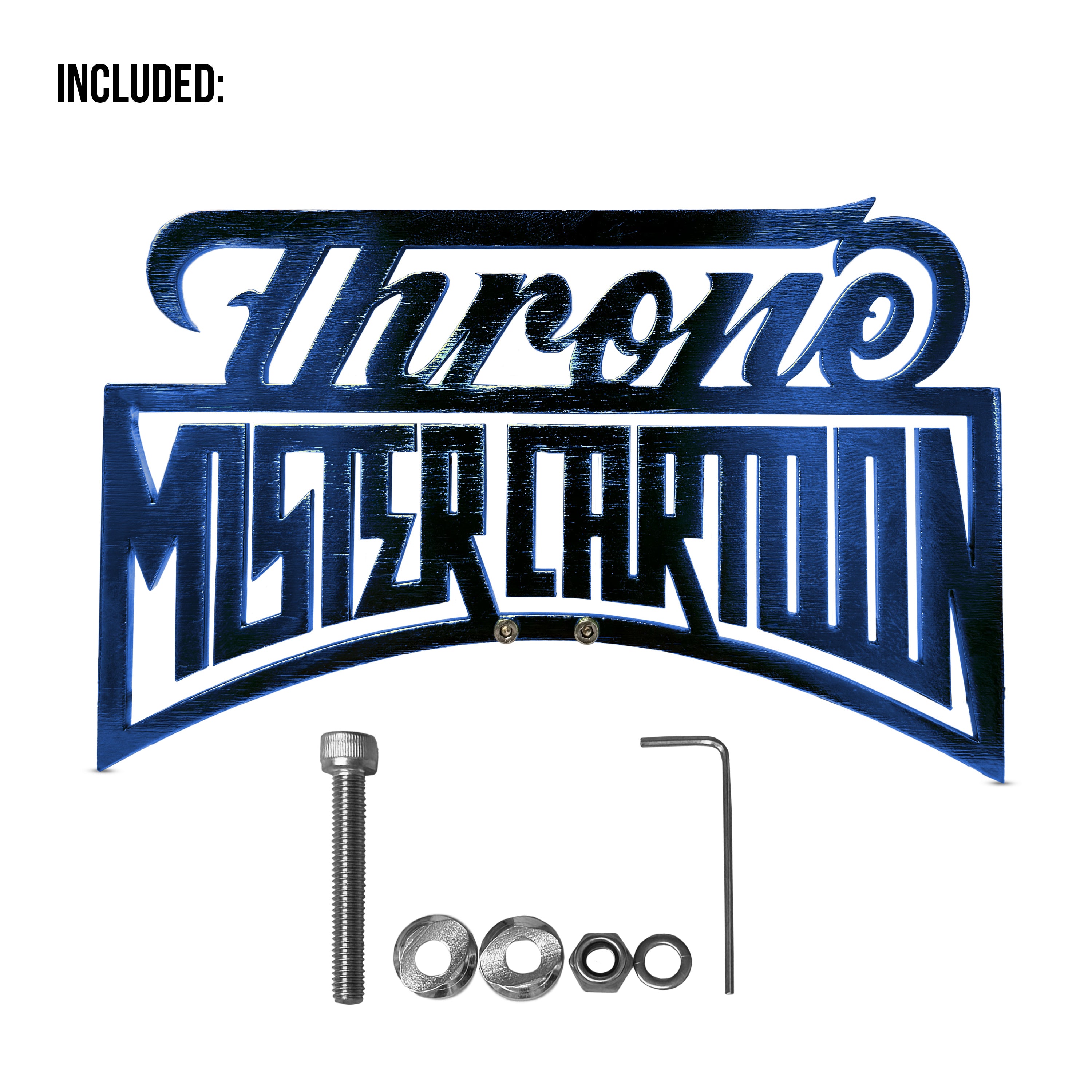 MISTER CARTOON - ANODIZED BLUE PLAQUE