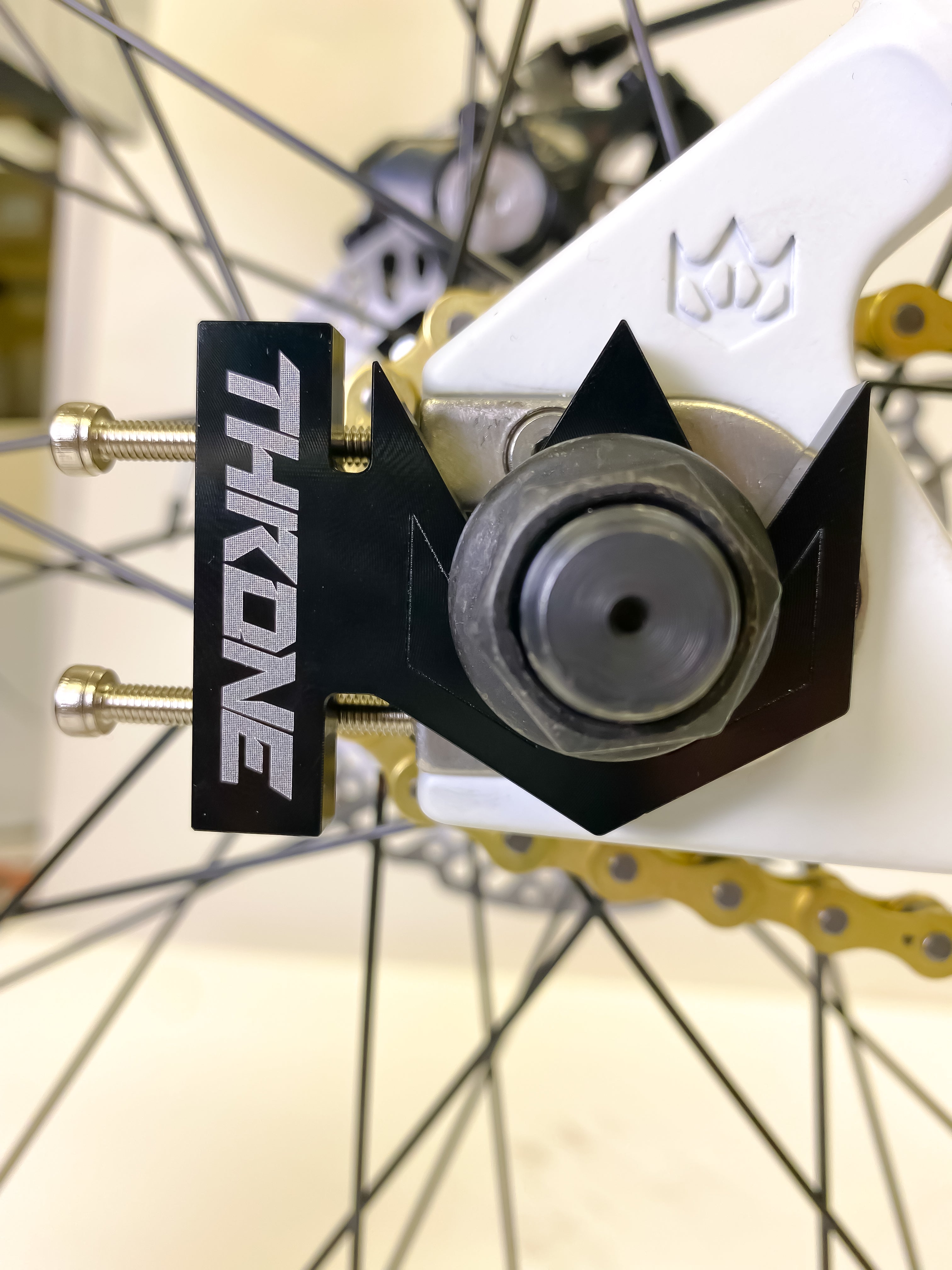 Throne Crown Chain Tensioners - Pair Black